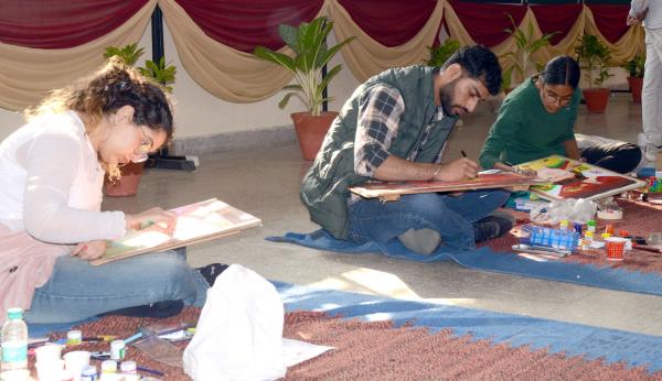 Poster Making Competition on 26-11-2025 in the 14th Youth Festival